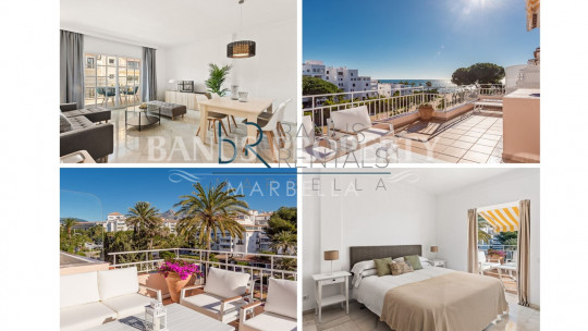 Marbella - Puerto Banus, 2 bedroom penthouse apartment, with amazing sea views, in Andalucia del Mar - Puerto Banús