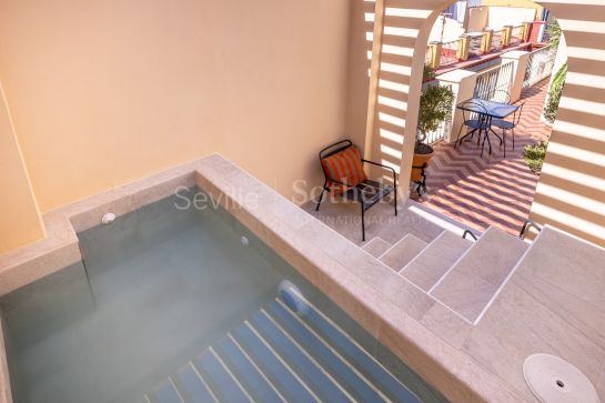 Exclusive Townhouse with terrace and private pool overlooking the Palace of the Marquises of Algaba