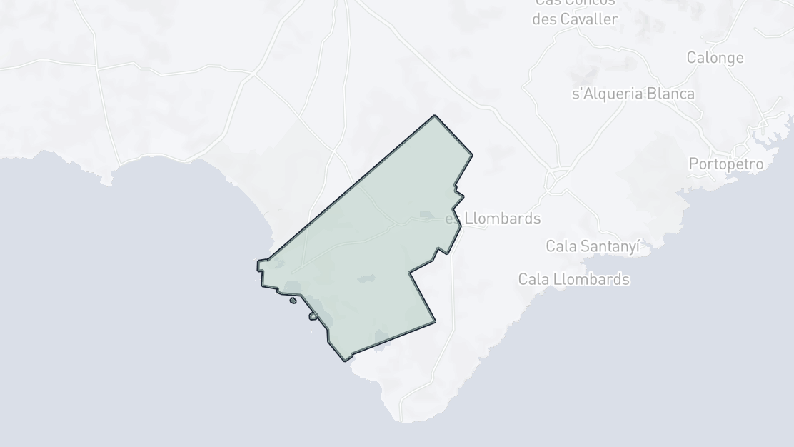Mapa de Ubicación de la Propiedad, Ses Salines