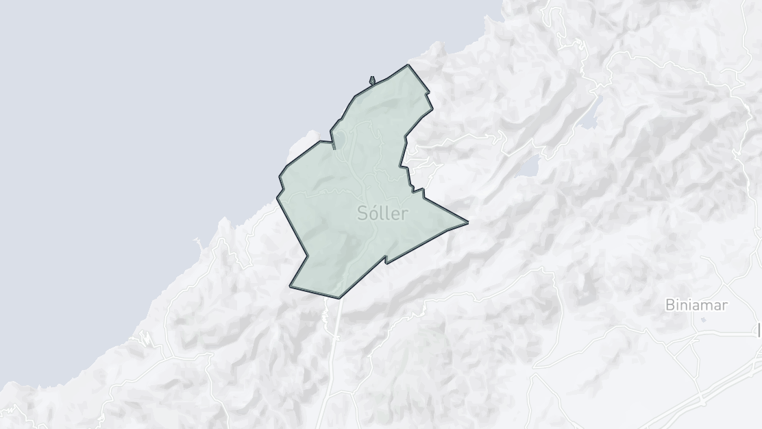 Karta över fastighetsläge, Soller