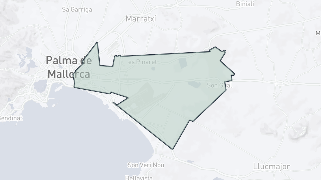 Mapa de Ubicación de la Propiedad, Llevant, Palma de Mallorca