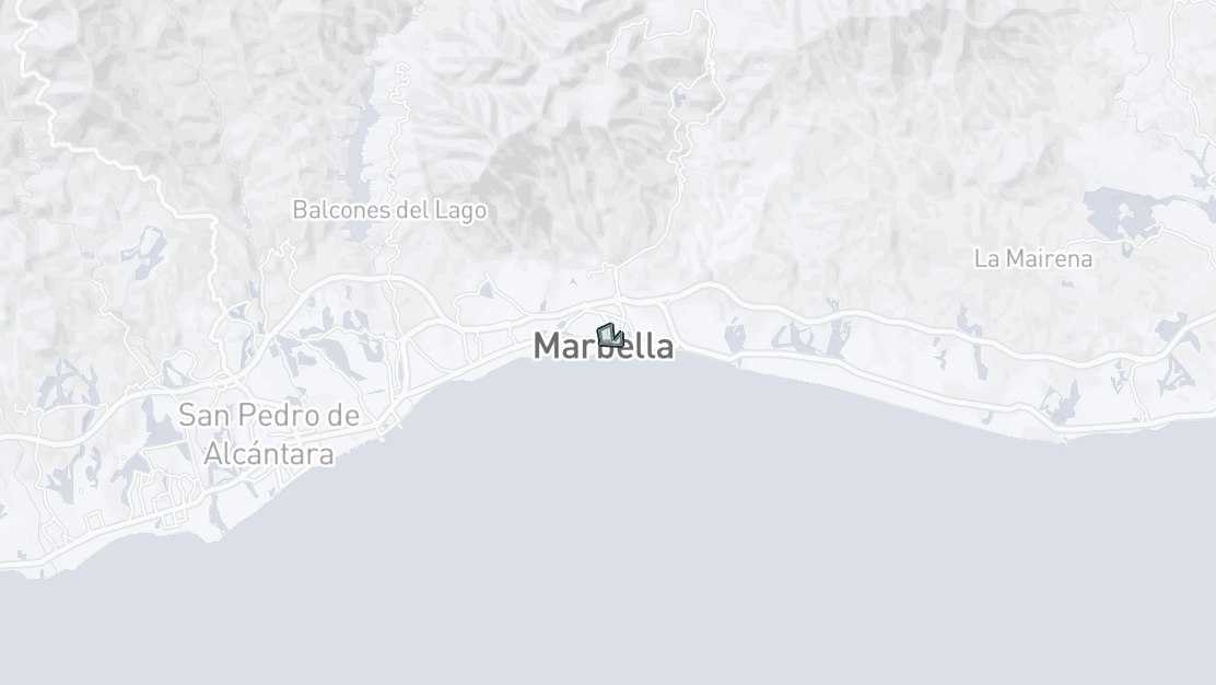 Kartenübersicht der Immobilienlage, Casco antiguo, Marbella Stadt