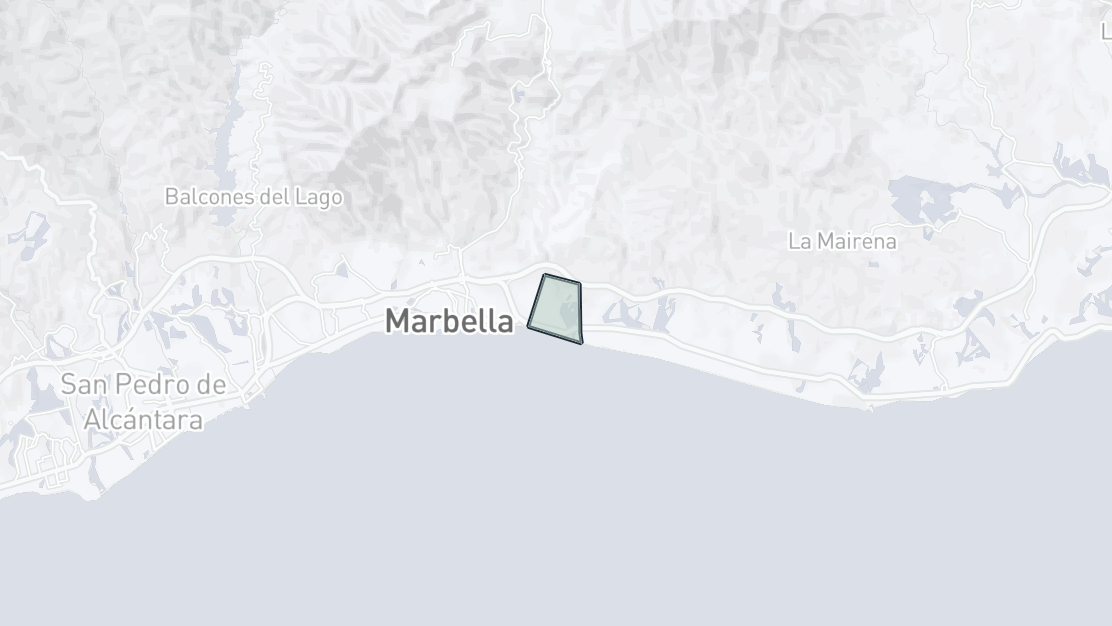 Kartenübersicht der Immobilienlage, Rio Real, Marbella Ost