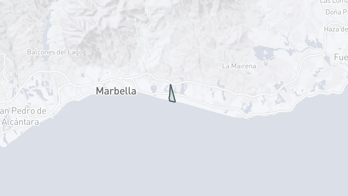 Karta över fastighetsläge, Los Monteros, Marbella Öst