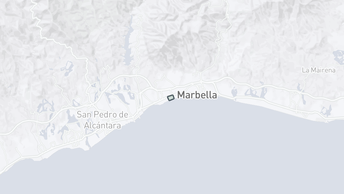Karta över fastighetsläge, Las Cañas Beach, Marbella Golden Mile