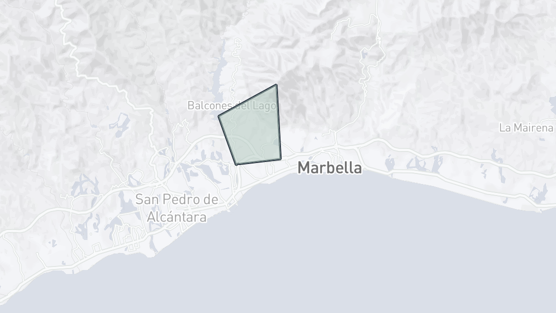 Karta över fastighetsläge, Nagüeles, Marbella Golden Mile