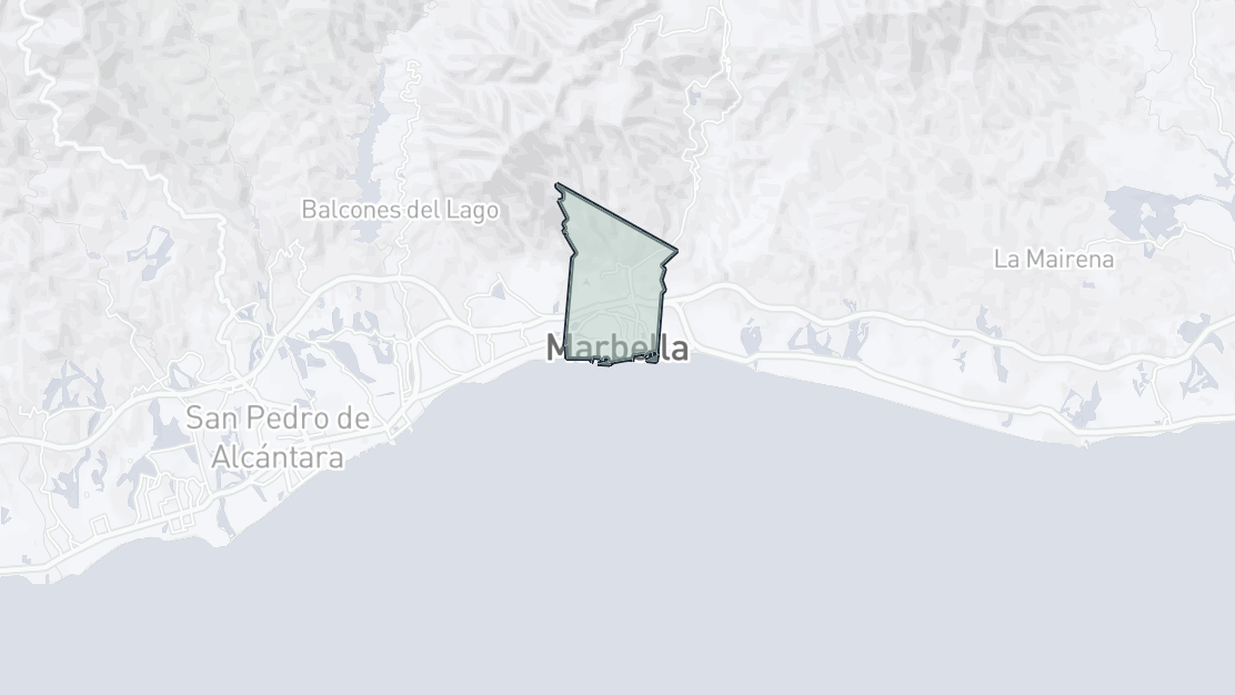 Karta över fastighetsläge, Marbella