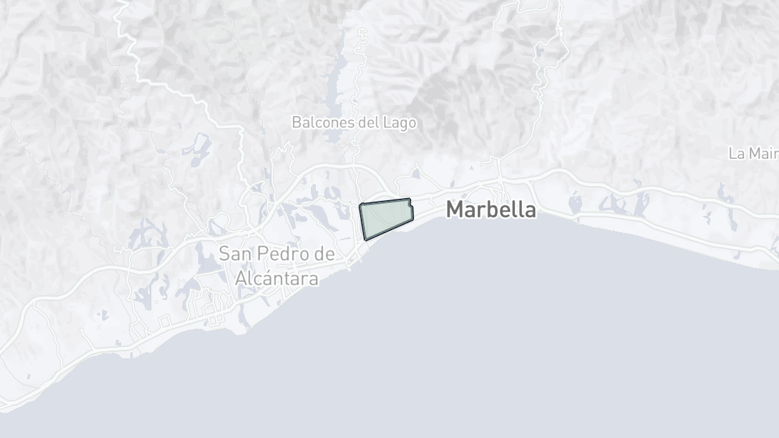 Karta över fastighetsläge, Las Lomas del Marbella Club, Marbella Golden Mile
