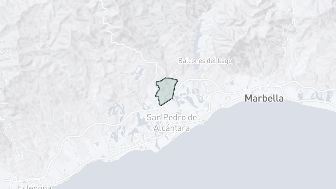 Karta över fastighetsläge, La Quinta, Benahavis
