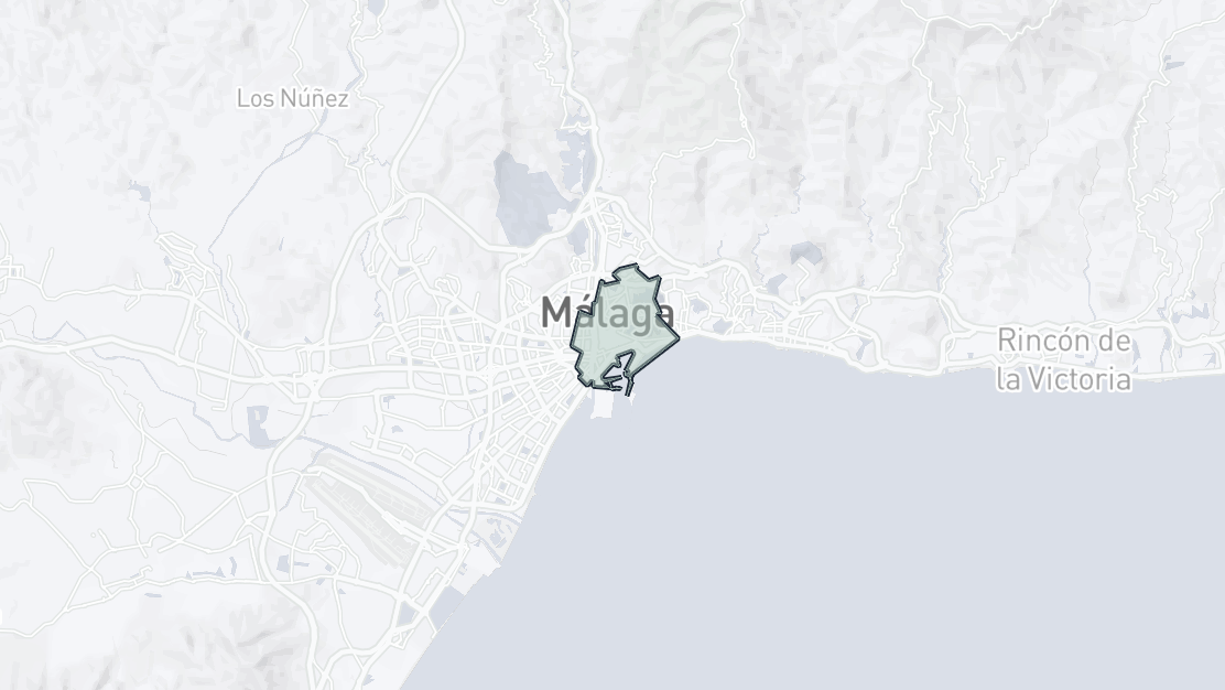 Karta över fastighetsläge, Malaga - Centro