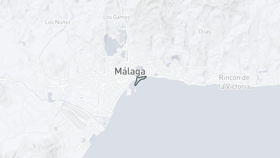 Property Location Map, La Malagueta - La Caleta, Malaga