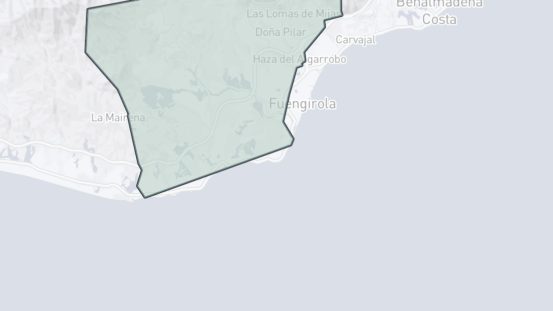 Karta över fastighetsläge, Mijas Costa