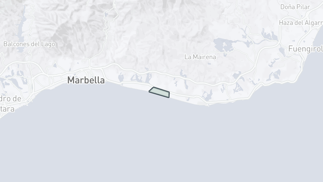 Karta över fastighetsläge, Costabella, Marbella Öst