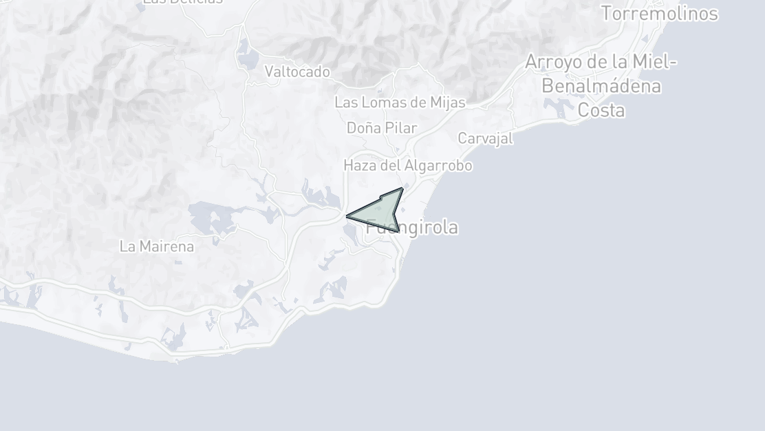 Karta över fastighetsläge, Las Lagunas, Mijas Costa