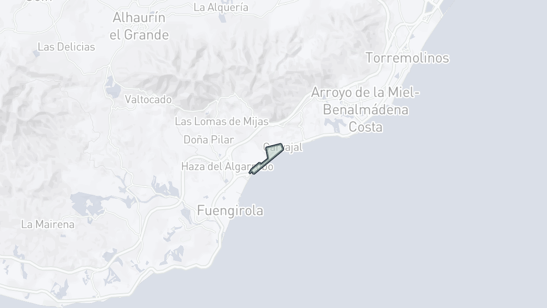 Property Location Map, Las Gaviotas - Carvajal, Fuengirola