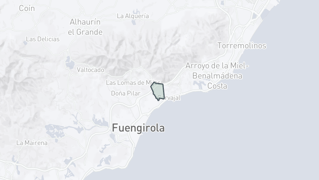 Property Location Map, El Higueron, Fuengirola