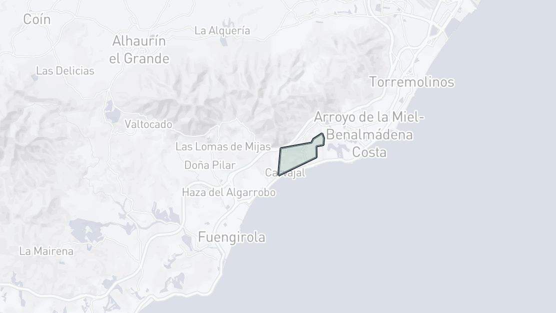 Karta över fastighetsläge, La Capellania, Benalmadena