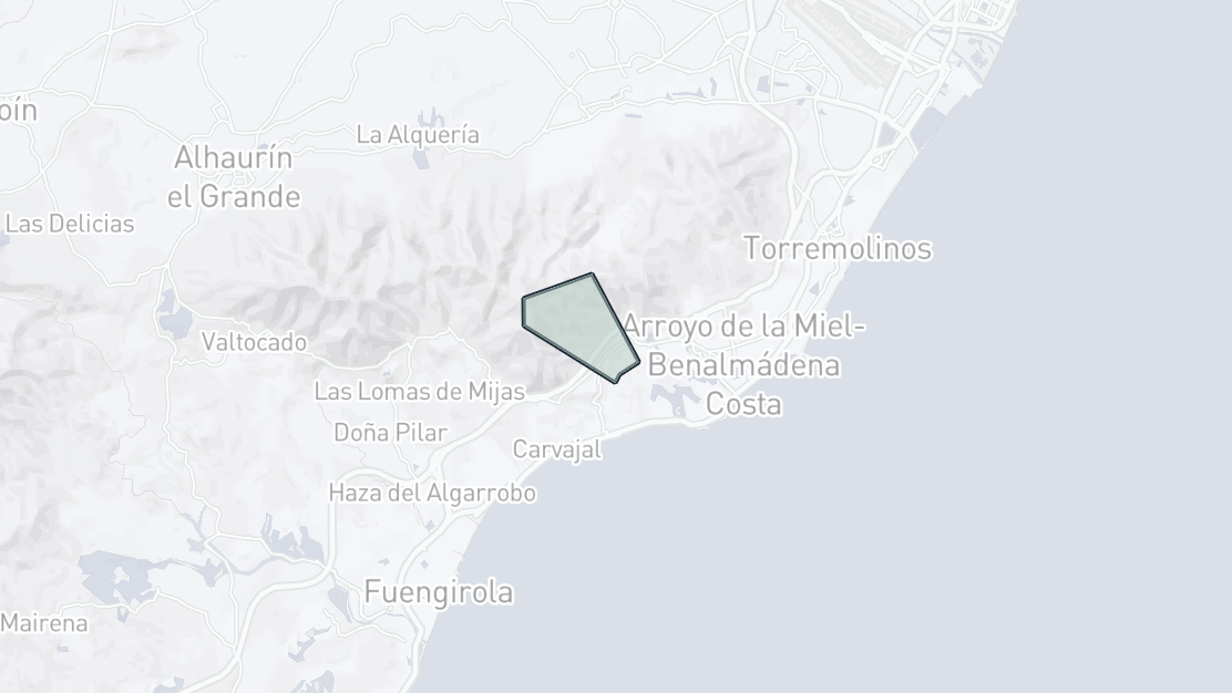 Property Location Map, Benalmadena Pueblo