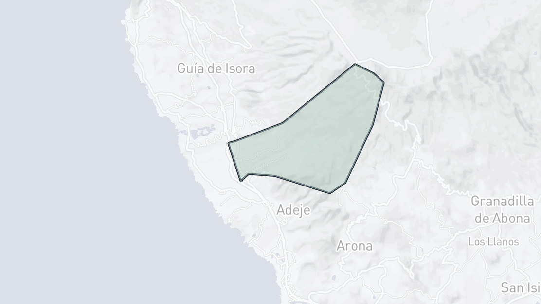 Property Location Map, Tijoco - La Quinta - Taucho, Adeje