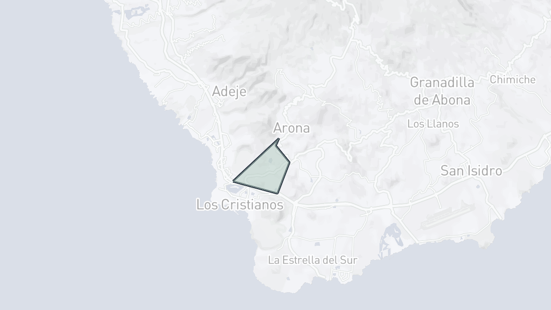Mapa de Ubicación de la Propiedad, Chayofa, Arona