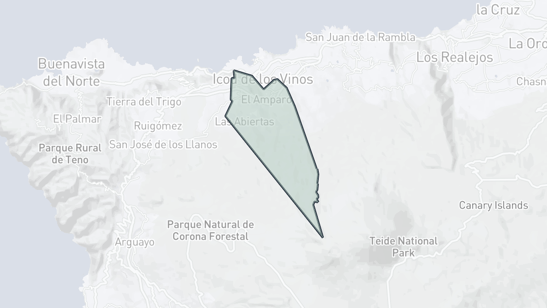 Property Location Map, La Vega-El Amparo-Cueva del Viento, Icod de los Vinos