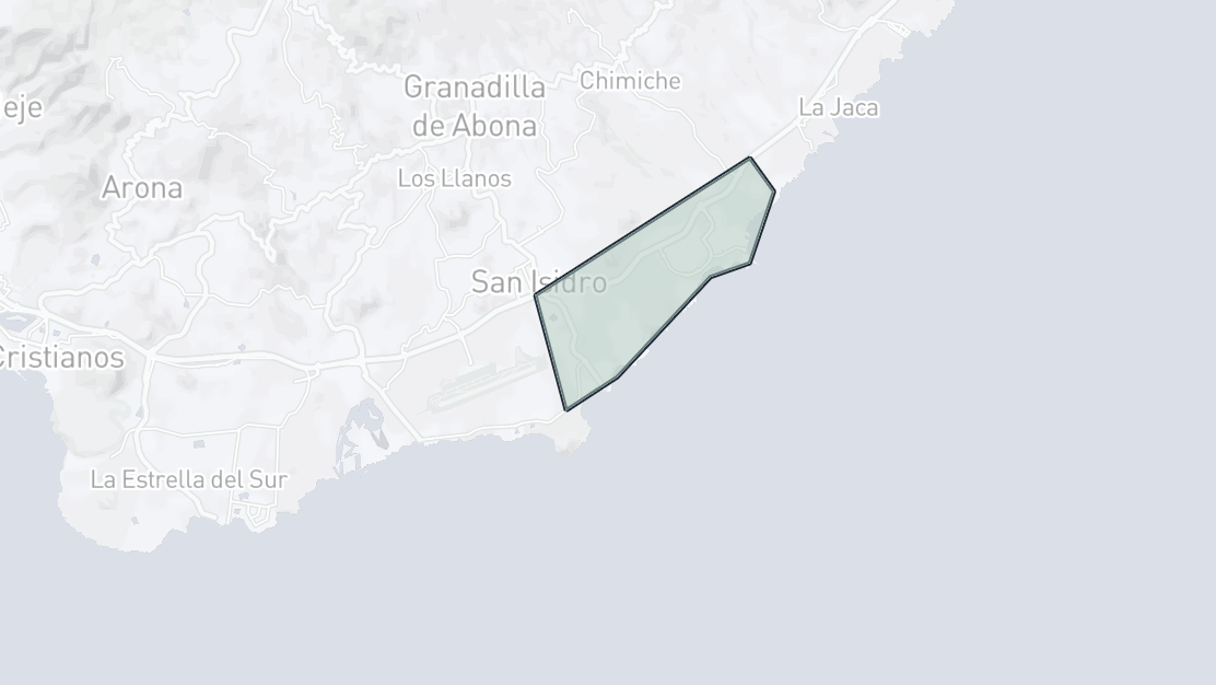 Karta över fastighetsläge, El Médano, Granadilla de Abona