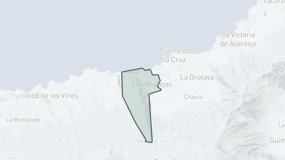 Mapa de Ubicación de la Propiedad, Los Realejos-Icod El Alto