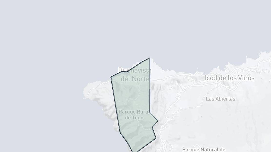 Kartenübersicht der Immobilienlage, Buenavista del Norte