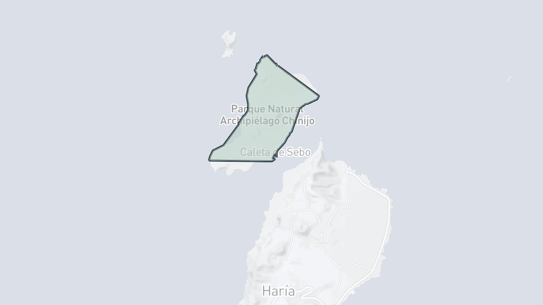 Karta över fastighetsläge, La Graciosa, Teguise