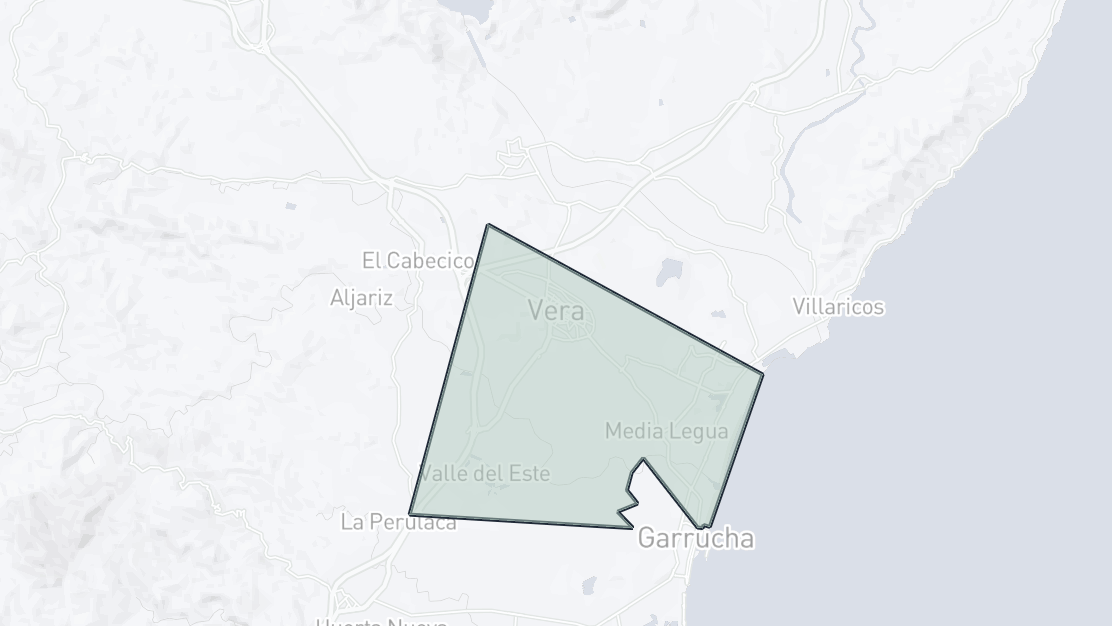 Mapa de Ubicación de la Propiedad, Vera