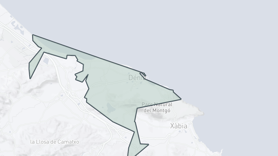 Mapa de Ubicación de la Propiedad, Denia