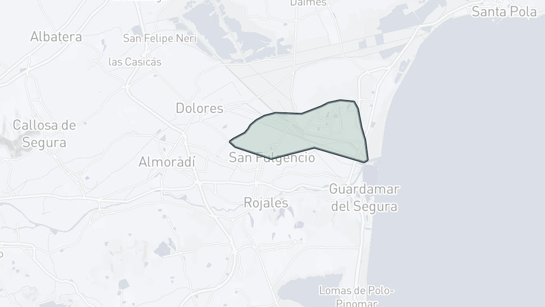 Mapa de Ubicación de la Propiedad, San Fulgencio