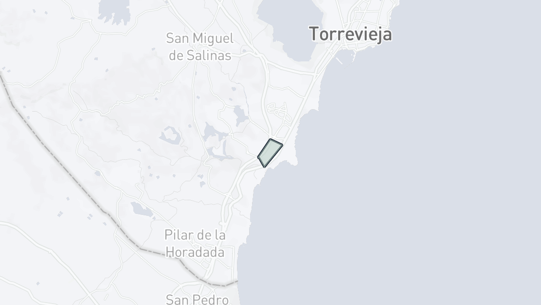 Karta över fastighetsläge, La Regia, Orihuela Costa