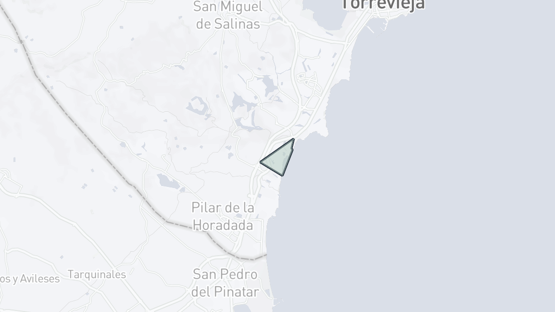 Karta över fastighetsläge, Dehesa de Campoamor, Orihuela Costa