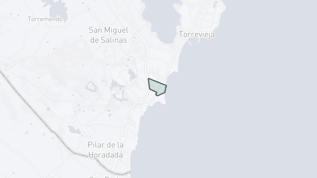 Karta över fastighetsläge, La Zenia, Orihuela Costa
