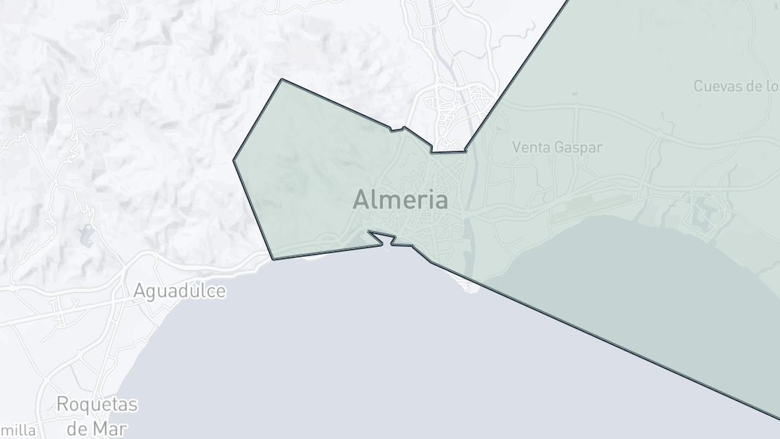 Karta över fastighetsläge, Almeria