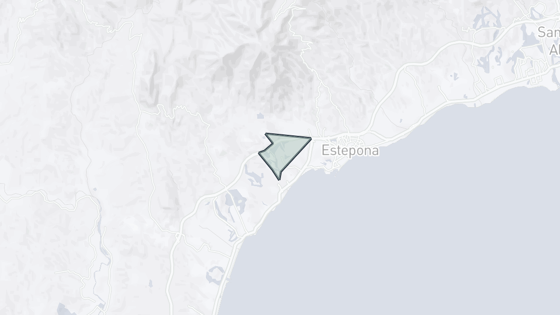 Mapa de Ubicación de la Propiedad, Valle Romano, Estepona Oeste