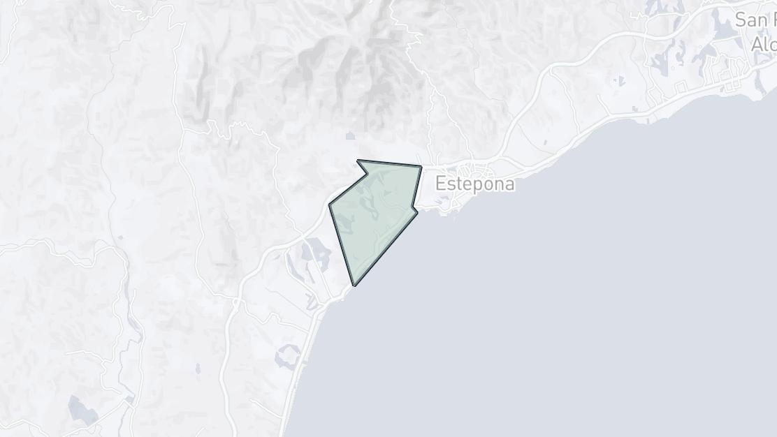 Mapa de Ubicación de la Propiedad, Estepona Oeste