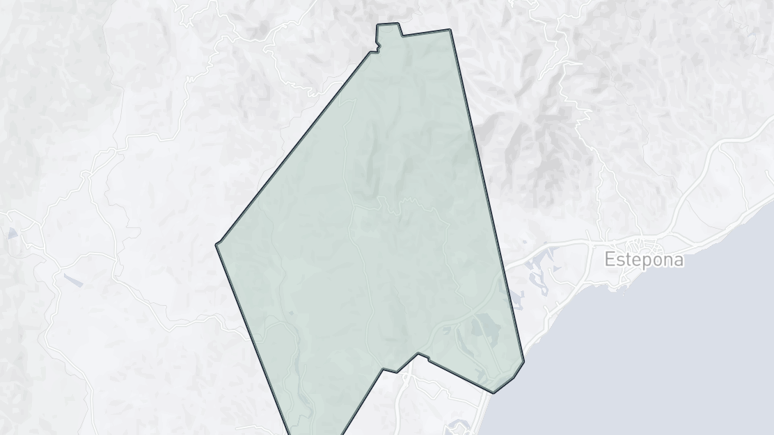 Karta över fastighetsläge, Casares