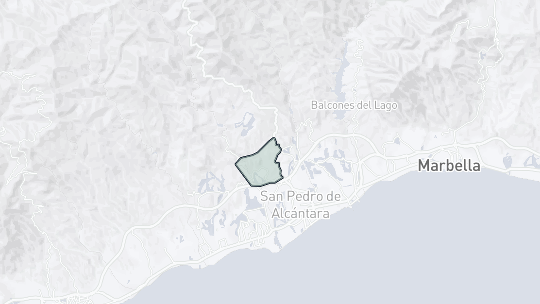 Property Location Map, Los Arqueros, Benahavis