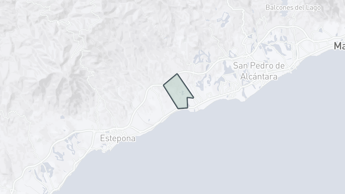 Karta över fastighetsläge, Selwo, Estepona Öst