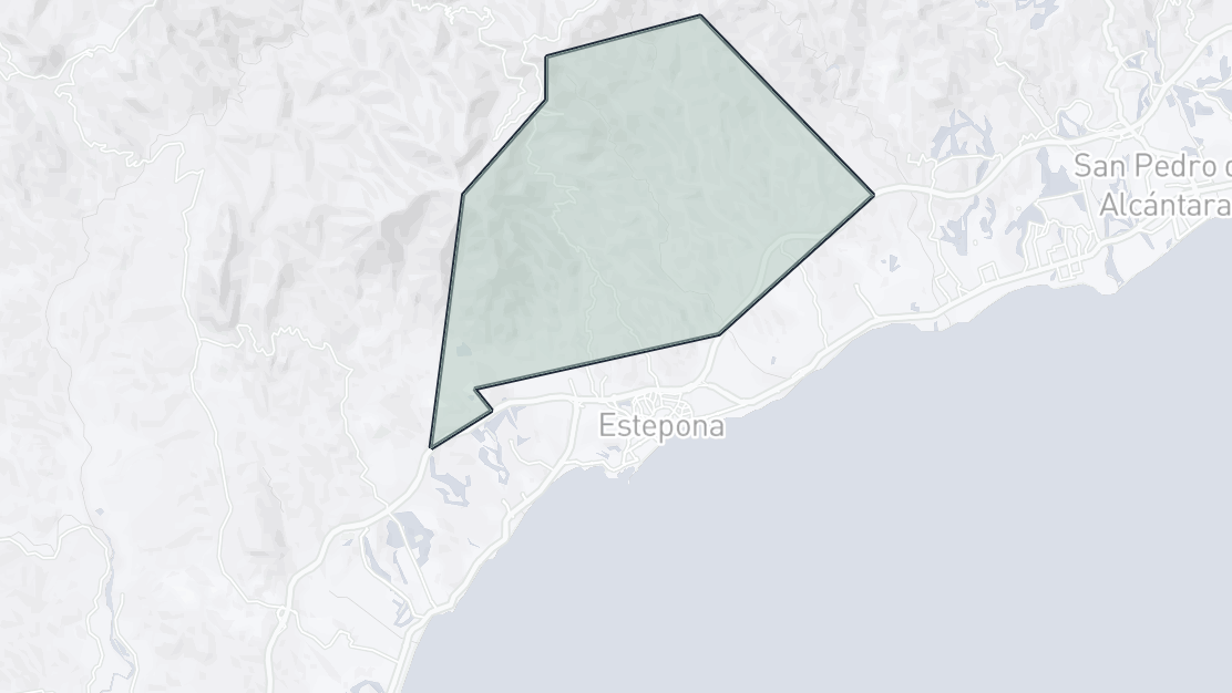Karta över fastighetsläge, Altos de Estepona