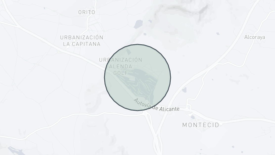 Property Location Map, Alenda Golf, Monforte del Cid