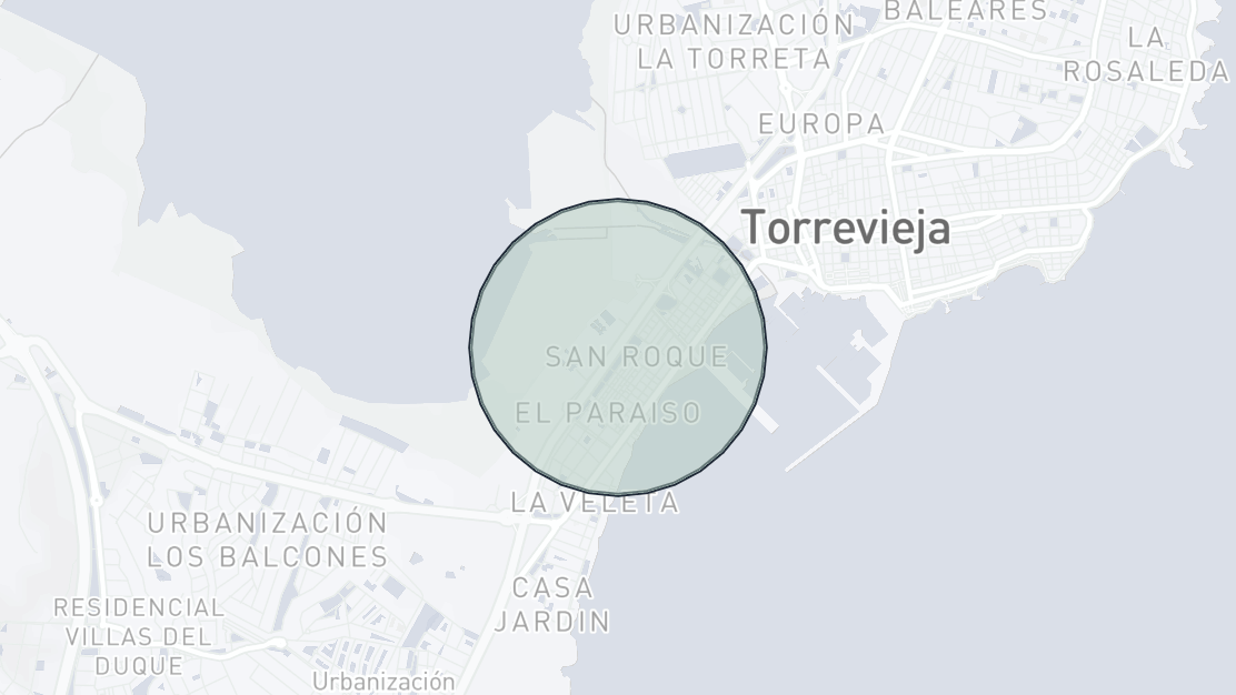 Property Location Map, Los Balcones, Torrevieja