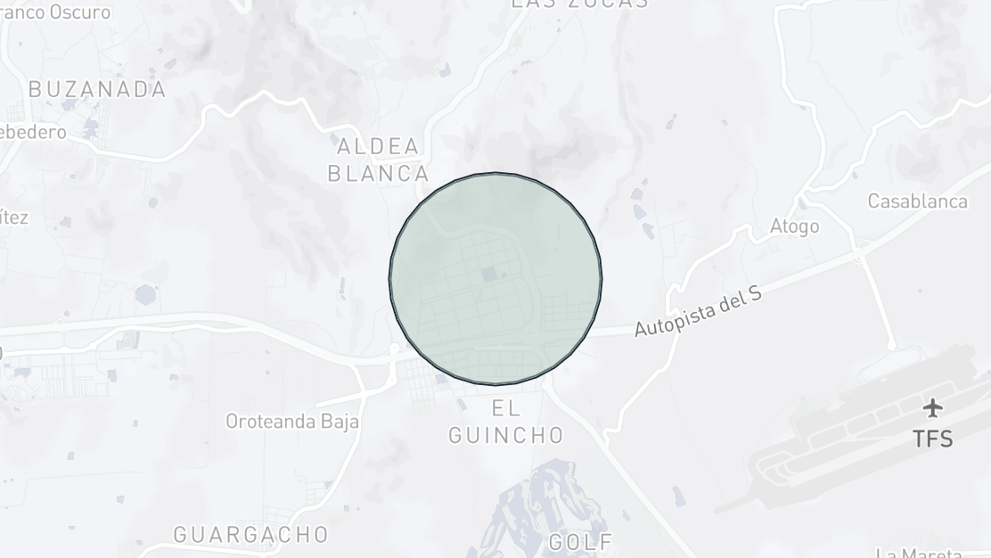 Kartenübersicht der Immobilienlage, Llano del Camello, San Miguel de Abona