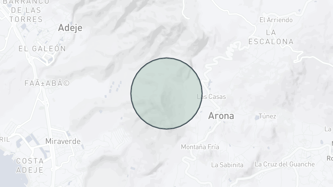 Property Location Map, Roque del Conde, Adeje