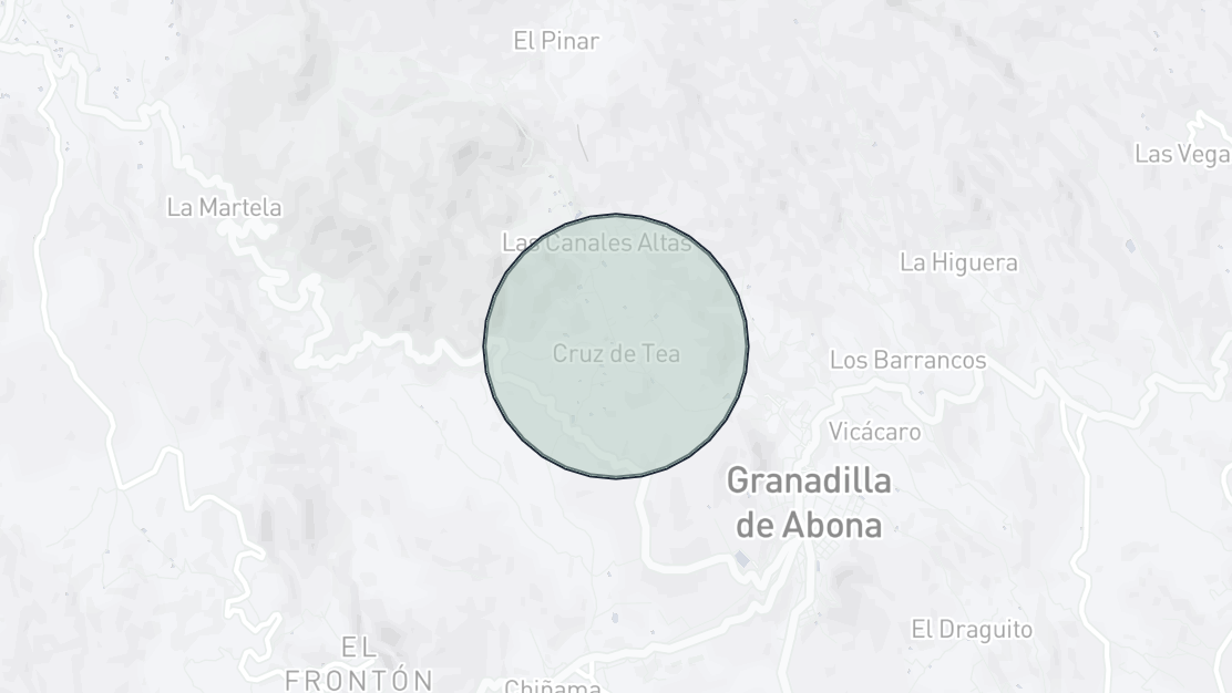 Karta över fastighetsläge, Cruz de Tea, Granadilla de Abona