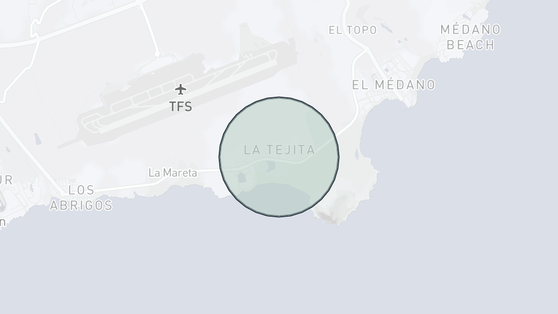 Karta över fastighetsläge, La Tejita, Granadilla de Abona