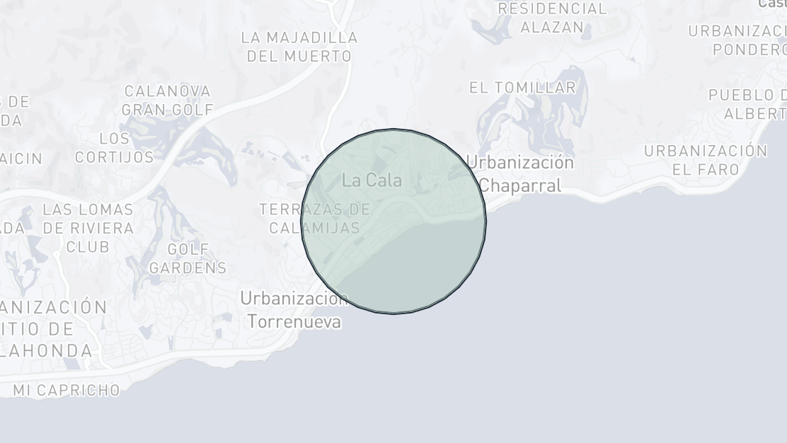 Karta över fastighetsläge, Cala de Mijas, Mijas Costa