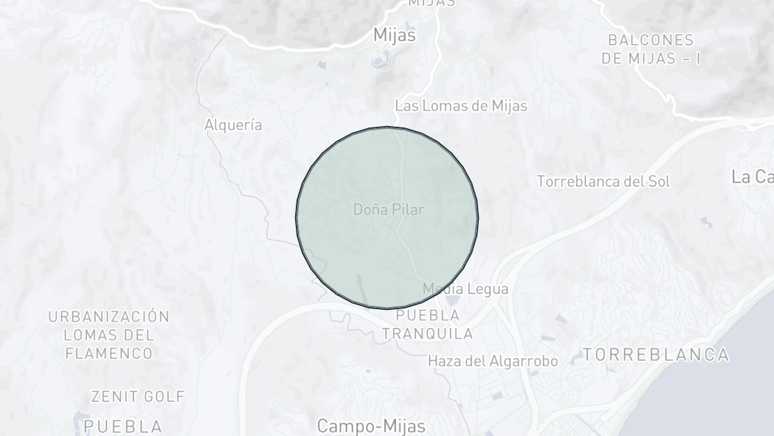 Kartenübersicht der Immobilienlage, Doña Pilar, Mijas